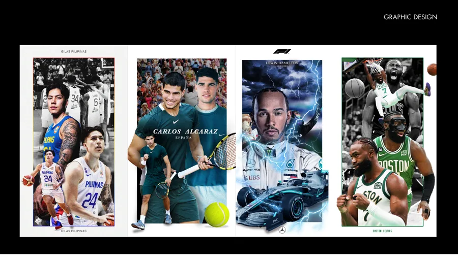 Sports graphics — Athlete posters