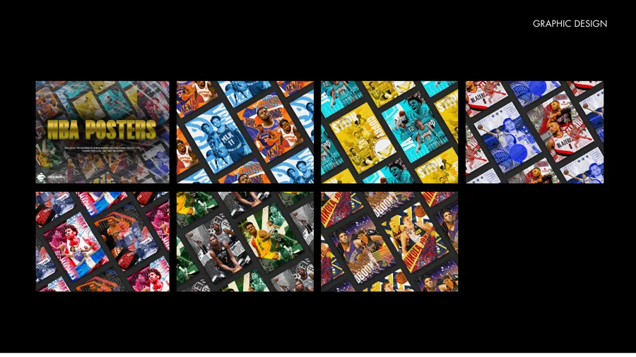 Sports graphics — Basketball poster collection