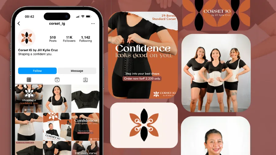 Corset IG — Brand identity